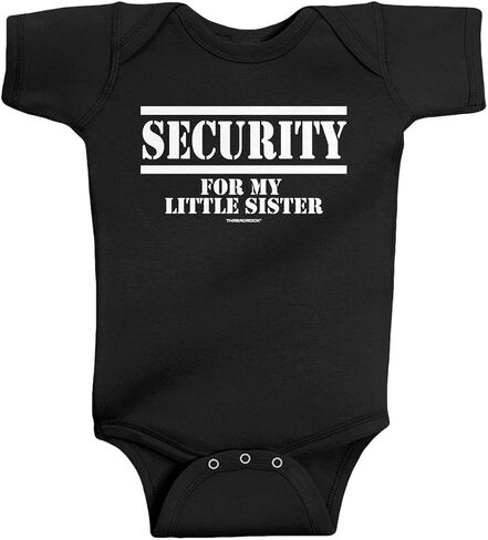 Threadrock Unisex Baby Security for My Little Sister Bodysuit in Kuwait