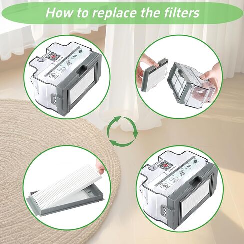 Replacement Parts for Lefant M210 M210S M213 OKP K2 K3 K4 K5 | Replacement set for Lefant M210 and OKP Life K2 K3 K4 K5.Filters,side brushes,cleaning tool included.Size 5.0x1.9 inch. in Saudi Arabia