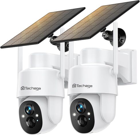Solar Security Cameras Wireless Outdoor, 2K WiFi Cameras for Home Security in Kuwait