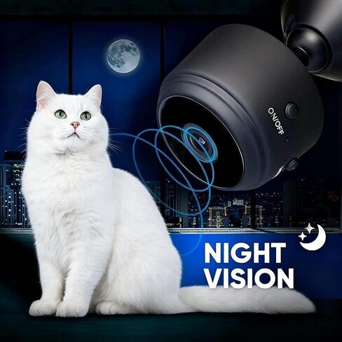 4Packs WiFi Hidden Camera 1080P Night Vision Home Security Cam Video Only | Portable Wireless Indoor Cam, Motion Detection, Remote Live Viewing, Easy Setup for Home Pet Baby Surveillance in Kuwait