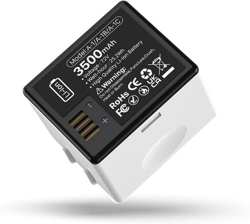 【3500mAh】 1-Pack Batteries with LCD Charger for Arlo Pro, Pro 2,Battery Compatible with Arlo VMC4030 VMC4030P VMS4230 VMS4430 VMS4530 VMS4430P VMS4530P-100NAR Camera VMA4400 A-1 Battery in Saudi Arabia