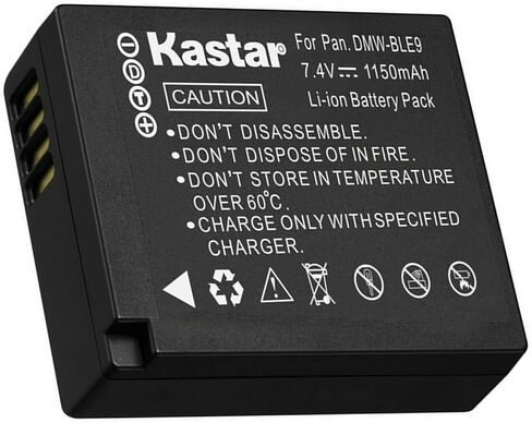 Kastar 1-Pack DMW-BLE9 Battery Replacement for Panasonic Lumix DMC-TZ80, Lumix DMC-TZ81, Lumix DMC-TZ85, Lumix DC-ZS70, Lumix DC-ZS80, Lumix DC-ZS200, Lumix DC-G100, Lumix DC-LX100 II Camera in Kuwait