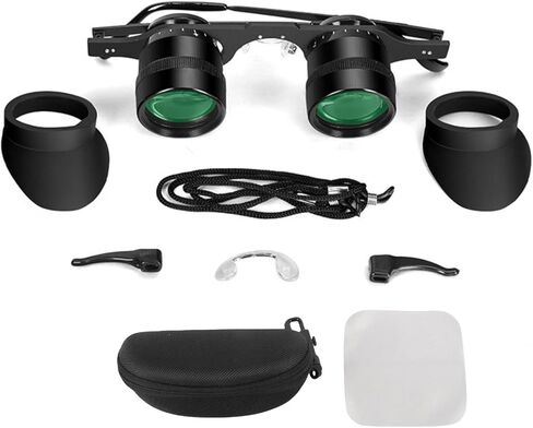 10X Binocular Glasses, Portable Fishing Binoculars HD Lens, Professional Multipurpose Folding Eyeglasses for Concerts Theater Opera Bird Watching Sports in Kuwait