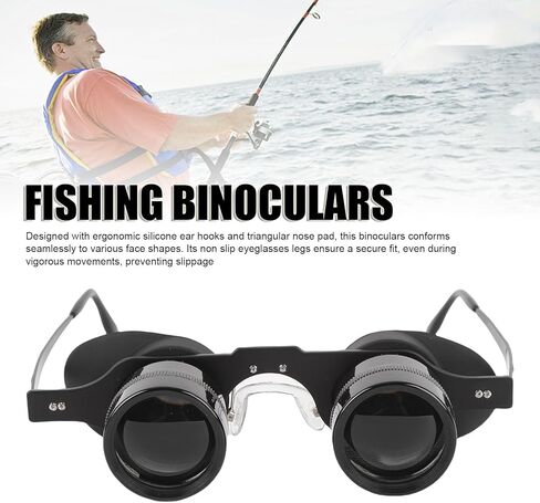 10X Binocular Glasses, Portable Fishing Binoculars HD Lens, Professional Multipurpose Folding Eyeglasses for Concerts Theater Opera Bird Watching Sports in Kuwait