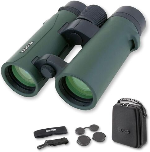 Carson RD Series 10x34mm Open-Bridge Waterproof Compact High Definition Binoculars, Titanium And Gray, OneSize in Saudi Arabia