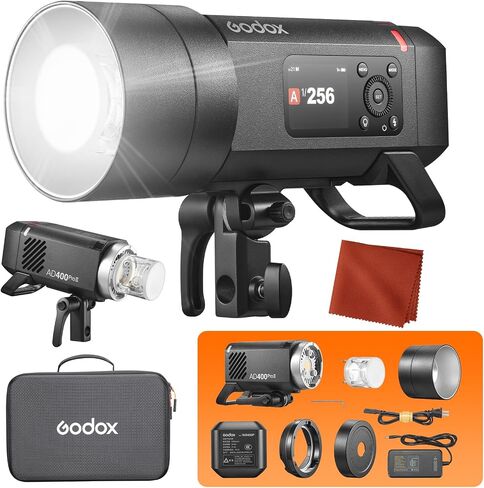 Godox AD600 Pro II AD600Pro II Strobe Flash, TTL 600W 1/8000 HSS | All-in-One Outdoor Flash with 40W Bi-Color Modeling Light 2.4G for Canon Sony Nikon Fujifilm Fuji Olympus Panasonic in Kuwait