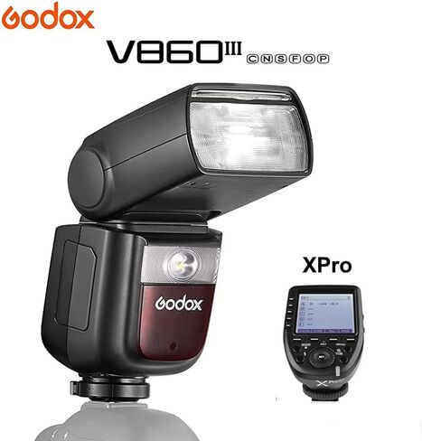 Godox V860III-S & XPro-S Trigger Set Compatible for Sony Camera 2.4G HSS 1/8000 GN60 1.5s Recycle 480 Full Power Flashes (V860III-S + XPro-S) in Kuwait
