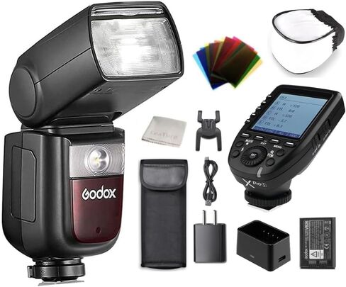Godox V860III-S & XPro-S Trigger Set Compatible for Sony Camera 2.4G HSS 1/8000 GN60 1.5s Recycle 480 Full Power Flashes (V860III-S + XPro-S) in Kuwait