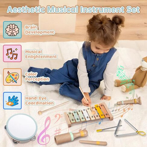 Musical Instruments - Montessori Wooden Toys for Kids Sensory Play in Kuwait