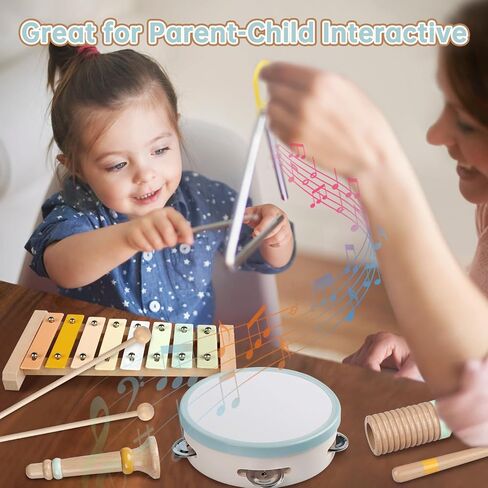 Musical Instruments - Montessori Wooden Toys for Kids Sensory Play in Kuwait