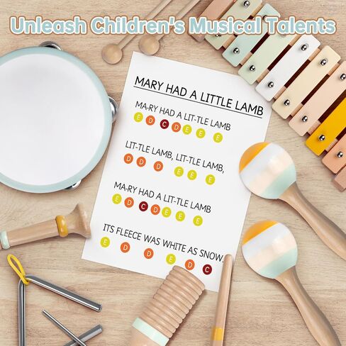 Musical Instruments - Montessori Wooden Toys for Kids Sensory Play in Kuwait