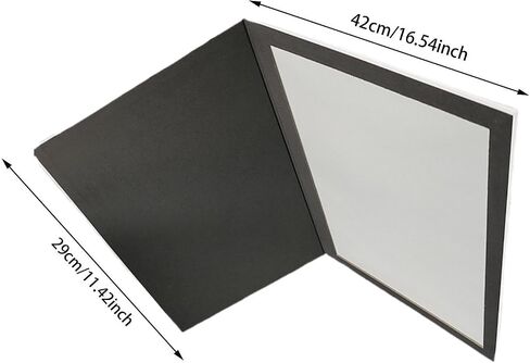 Light Reflector Board Photography Reflector Foldable Diffuser Panel Cardpaper Foldable Design Self Standing Double Sided Suitable for, Black White in Kuwait