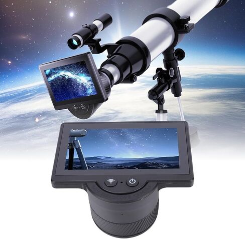 Wireless Electronic Eyepiece with 4.3 Inch Digital Screen for Telescopes and Microscopes Perfect for Outdoor Explorers in Kuwait