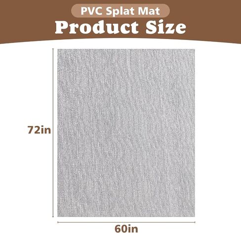 72" x 60" Craft & Painting Floor Mat, Extra Large Waterproof Splat Mat with Non-Slip Underlay, Washable Mess Mat for Arts, Crafts, Painting and Playdough in Kuwait
