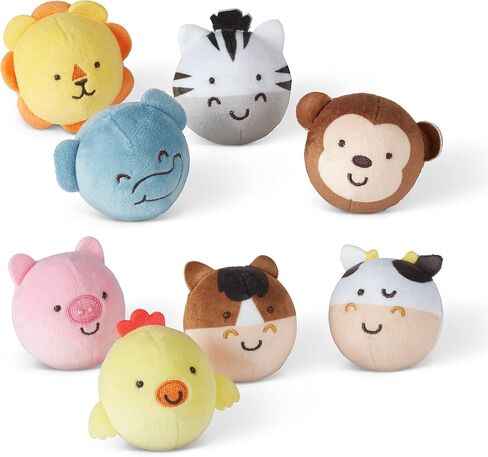 Melissa & Doug Rollables Safari and Farm Friends Infant and Toddler Toy 2-Pack in Kuwait
