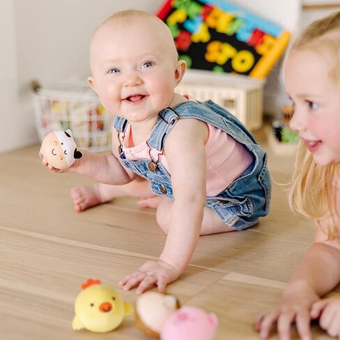Melissa & Doug Rollables Safari and Farm Friends Infant and Toddler Toy 2-Pack in Kuwait