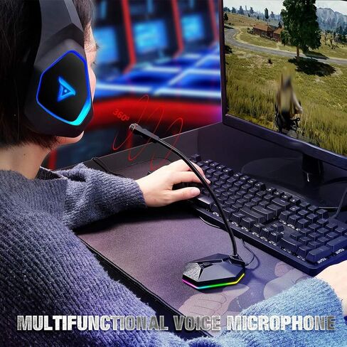 Computer Microphone Light-Emitting Flexible Free Drive Sound Card Noise Reduction in Kuwait