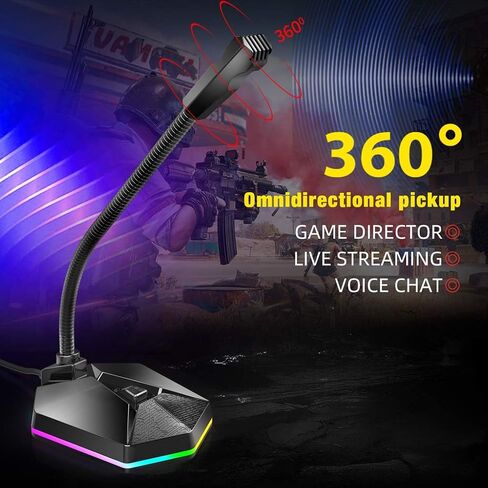 Computer Microphone Light-Emitting Flexible Free Drive Sound Card Noise Reduction in Kuwait