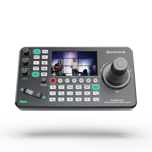 AVKANS Super PTZ Camera Joystick Controller IP Camera Controller Keyboard with 4D Joystick for Live Streaming in Kuwait