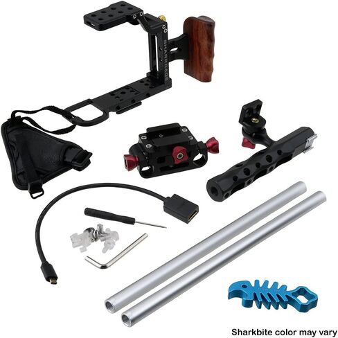 Fotodiox Pro Cinema Black Sharkcage for Sony a7-Series Cameras (a7, a7R, a7S) - Skeleton Housing, Protective Video Cage in Kuwait