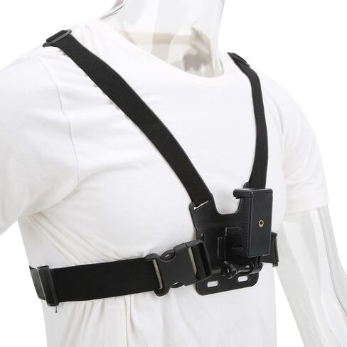 Mobile Phone Chest Strap Harness Mount Head Strap Holder Kit, Phone Chest Mount Harness Holder Mobile Phone Strap Clip for Video Recording Camera Harness in Kuwait