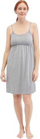 Motherhood Maternity womens Lace Trim Clip Down Nursing Nightgown & Lounge Dress for Breastfeeding in Kuwait