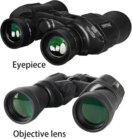 10x50mm High Power Binoculars for Adults and Teen, HD Professional Binoculars with BAK4 Prism & FMC Lens, Suitable for Bird Watching, Hunting, Travel, Stargazing, and Sports Events. in Kuwait