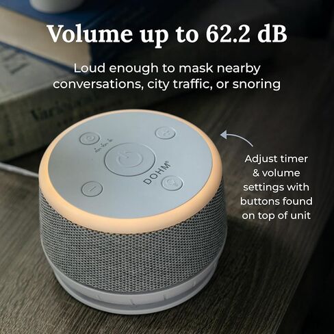 Yogasleep Dohm Nova White Noise Sound Machine, Better Sleep for Babies & Adults. Includes Night Light, 10 Fan Speeds & Calming Pink Noise for Louder Noise Masking. Noise Canceling for Office Privacy. in Kuwait
