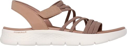 Skechers Women's Go Walk Flex Sandal Emma Flat Sandals, brown, 9 US in Kuwait