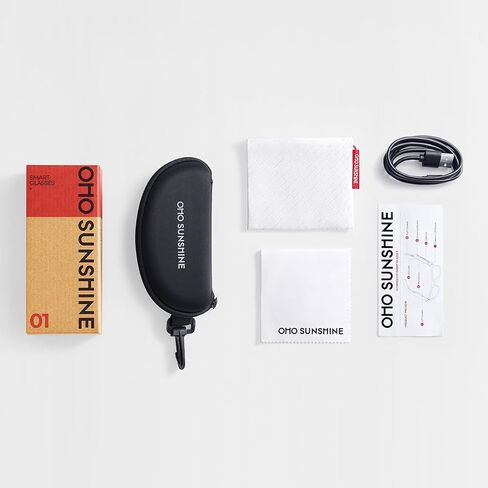 OhO sunshine 4K UHD Camera Sunglasses, Record-While-Charging, Water Resistant, UV Protection Lenses, Unisex in Kuwait