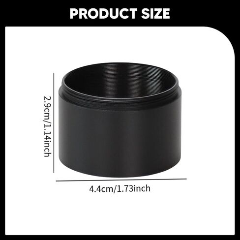 M42x1mm Thread Telescope Extension, 1.73x1.14 inch Focal Length Adapter, Compact Metal Tube for Astronomy in Saudi Arabia