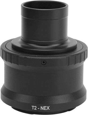 1.25in T Mount Telescope Adapter Ring for E Mount Mirrorless Camera, Aluminum Alloy Metal T2-E Adapter with M42x0.75 Interface, Lightweight Accessory for Astrophotography in Kuwait