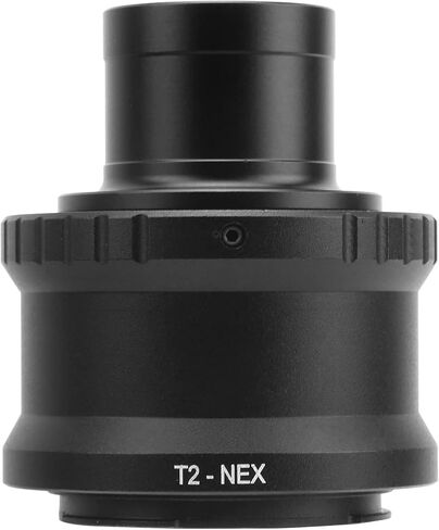 1.25in T Mount Telescope Adapter Ring for E Mount Mirrorless Camera, Aluminum Alloy Metal T2-E Adapter with M42x0.75 Interface, Lightweight Accessory for Astrophotography in Kuwait