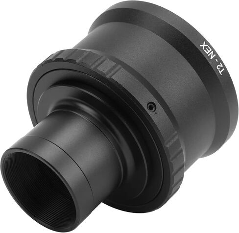 1.25in T Mount Telescope Adapter Ring for E Mount Mirrorless Camera, Aluminum Alloy Metal T2-E Adapter with M42x0.75 Interface, Lightweight Accessory for Astrophotography in Kuwait