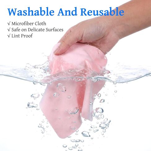 10 Pcs Eye Glass Clean Cloths, 6 * 6in Scratch-Free Glasses Cleaning Cloth, Shammy Microfiber Cleaning Cloth for Glasses, Camera Lens, Screen in Kuwait