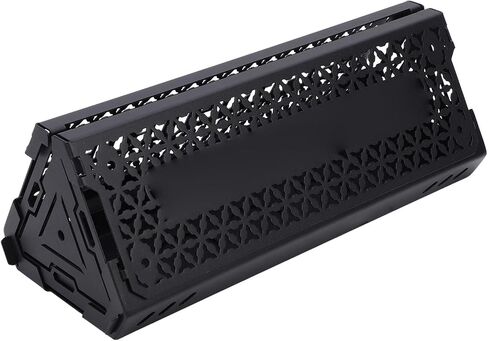 CHICIRIS Camping Light Stand, Matte Black Quick Setup Stainless Steel Geometric Hollow Pattern Lamp Stand with Modular Design for DIY Outdoor Lighting System in Kuwait