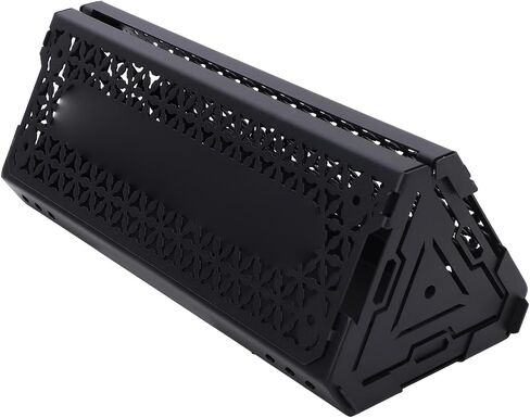 CHICIRIS Camping Light Stand, Matte Black Quick Setup Stainless Steel Geometric Hollow Pattern Lamp Stand with Modular Design for DIY Outdoor Lighting System in Kuwait