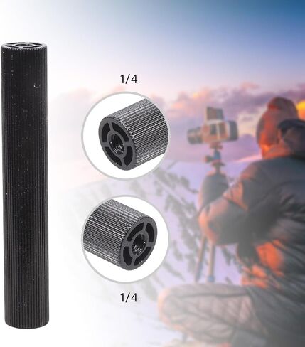 10cm 1/4" 20 Female to Female Aluminum Tripod Adapter for Camera Arm Light Stand Extension Rod in Kuwait