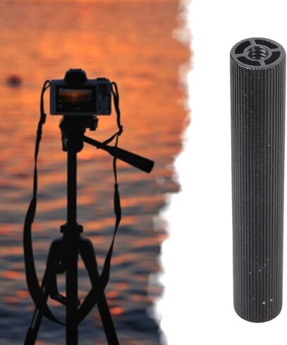 10cm 1/4" 20 Female to Female Aluminum Tripod Adapter for Camera Arm Light Stand Extension Rod in Kuwait