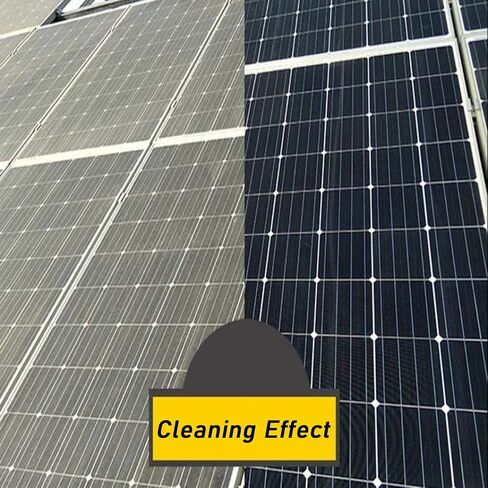 36FT Solar Panel Cleaning Brush with Water Inlet Rod, Telescopic Expandable Window Cleaner, Perfect for 6-12m Roof & Photovoltaic Panel Maintenance in Kuwait