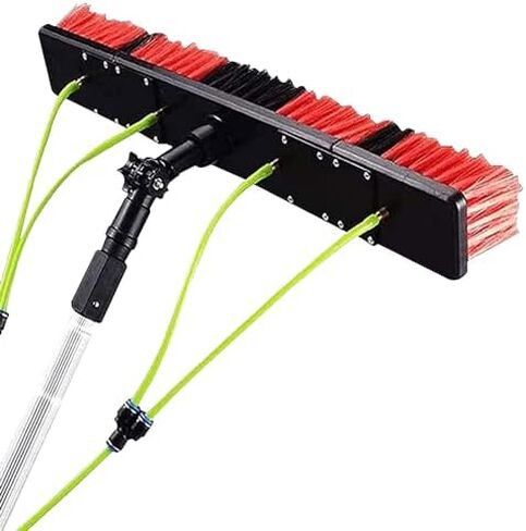 Efficient Solar Panel Cleaning Brush Kit 5 12m Water Fed Pole with 30/50cm Brush for Outdoor Window Cleaning Ideal Water Fed Pole Cleaner for Solar Panels & Windows in Kuwait
