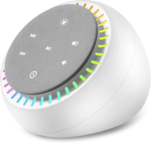 DreamSky Sound Machine for Sleep, White Noise for Sleeping Adults & Baby | Brown Noise Fan for Office Privacy & Noise Canceling, 26 Sounds & RGB Night Light, USB-C Powered for Home Travel in Kuwait