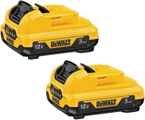 DEWALT 12V MAX* Batteries, 3.0-Ah, 2-Pack (DCB124-2) in Kuwait