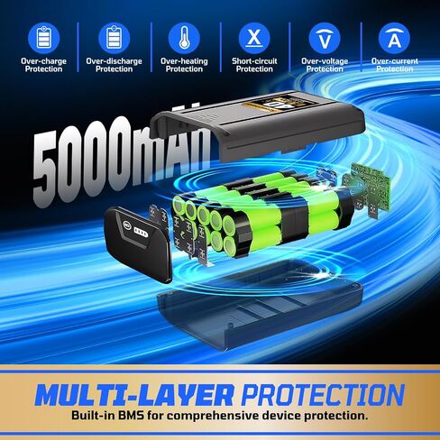 Replacement Kobalt 40V Battery 5.0Ah 1 Pack for KB-540-06/KB440-06/KB240-06 Series | 40V MAX Lithium-Ion Battery | Compatible with 40v Kobalt Cordless Power Tools | Fast Charging & Extended Runtime in Saudi Arabia