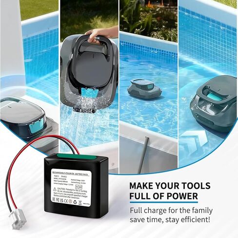 3.0Ah Replacement Battery for Aiper Scuba SE Cordless Pool Vacuum Cleaner | Upgrade from 2600mAh to 3000mAh Battery Only compatible with Aiper Scuba SE Cordless Pool Vacuum Cleaner in Kuwait