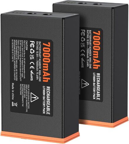 7000Mah Rechargeable Battery for Edge Trail Camera Lithium-Ion Battery | Compatible with Moultrie Edge, Edge PRO, Edge 2, Edge 2 PRO,Edge 3,Edge 3 PRO Pack of 2 in Saudi Arabia