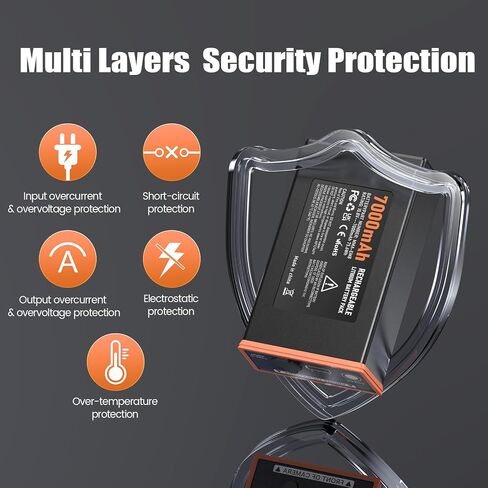 7000Mah Rechargeable Battery for Edge Trail Camera Lithium-Ion Battery | Compatible with Moultrie Edge, Edge PRO, Edge 2, Edge 2 PRO,Edge 3,Edge 3 PRO Pack of 2 in Saudi Arabia
