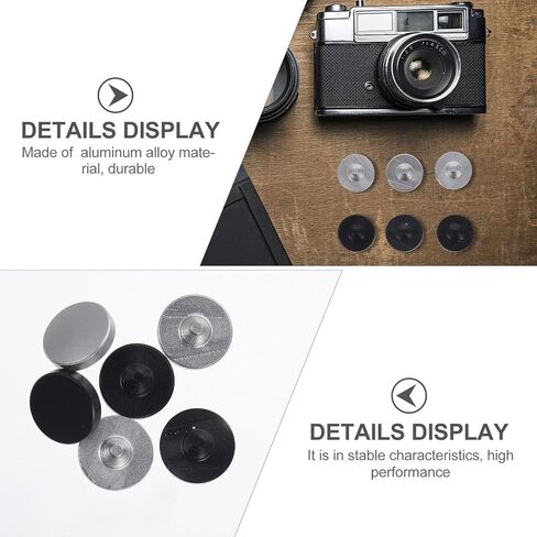 6pcs Shutter Release Button Replacement Flat Convex Concave | White Finish, Easy Installation, Reliable Operation, Improved Hand Feel in Kuwait