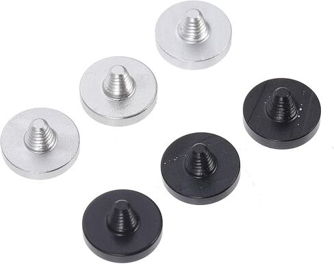 6pcs Shutter Release Button Aluminum Alloy Replacement Camera Button | Flat Convex Concave Styles, White Finish, Easy Installation, Reliable Performance in Kuwait