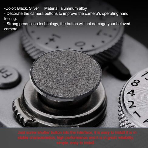 6pcs Shutter Release Button Aluminum Alloy Replacement Camera Button | Flat Convex Concave Styles, White Finish, Easy Installation, Reliable Performance in Kuwait